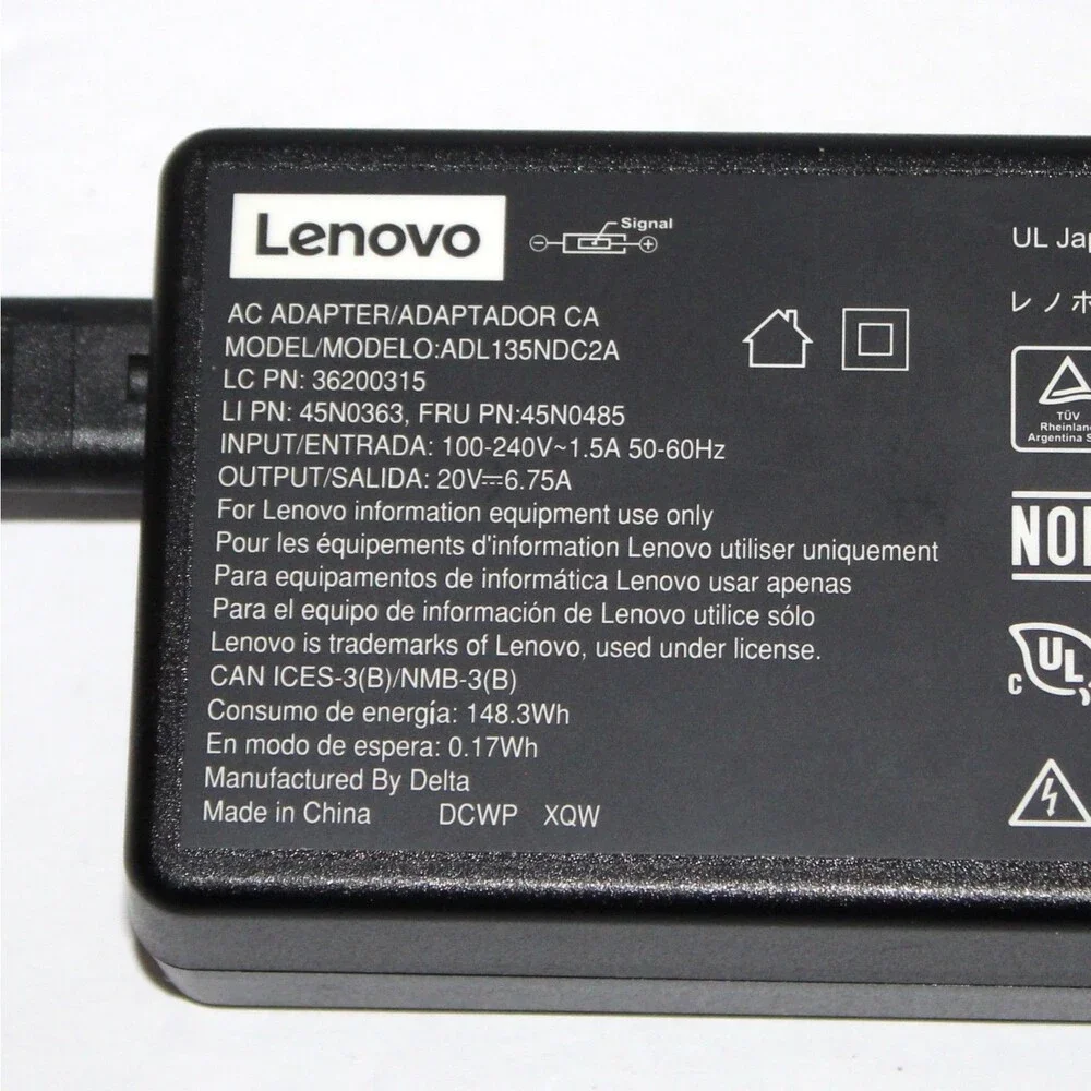 Genuine Lenovo Charger Adapter 135W Slim Tip ADL135NDC2A
